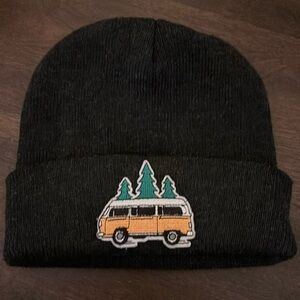 Volkswagen beanie Northwest, gray and  with yellow bus one size fits most unisex